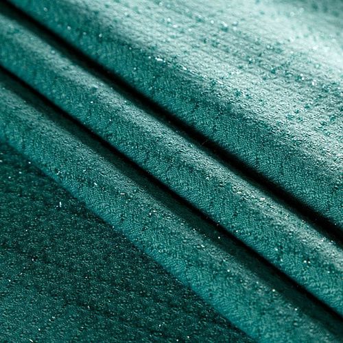 Твид шанель 052-05407 морской зеленый однотонный