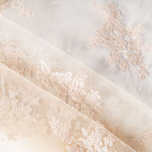 Гипюр К03-829 пудровый