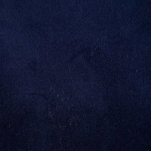 Бархат хлопковый 002-19977 синий однотонный