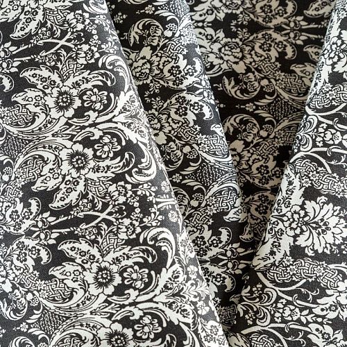 Джинс 015-08188 черный принтованный