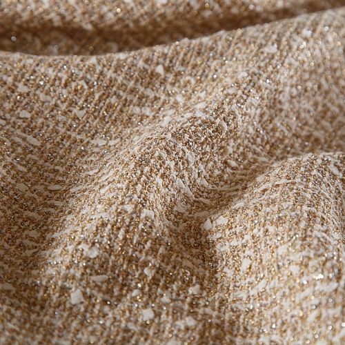Твид с люрексом дублированный Dolce&Gabbana 052-16562 бежевый