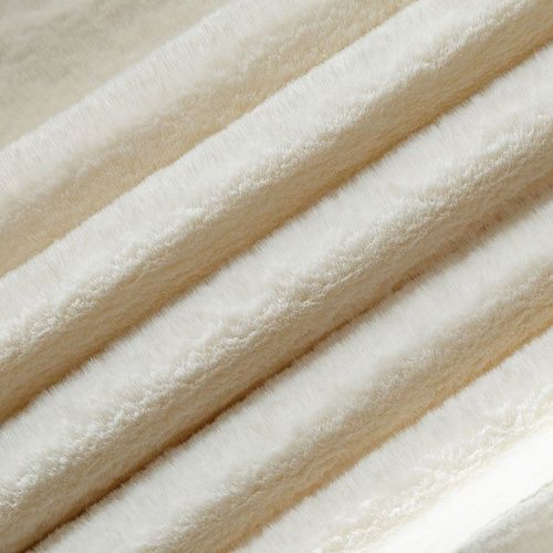 Мех искусственный 037-04420 молочный однотонный