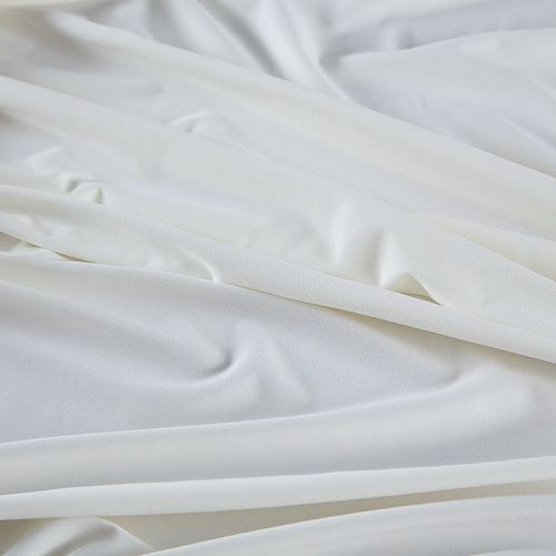 Трикотаж 056-19768 молочный однотонный