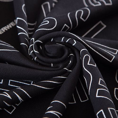 Футер 3-х нитка Moschino 062-19296 черный принтованный