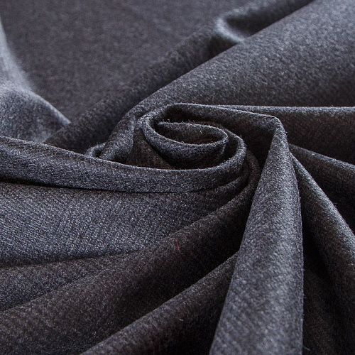 Шерсть костюмная 025-17267 темно-серый клетка