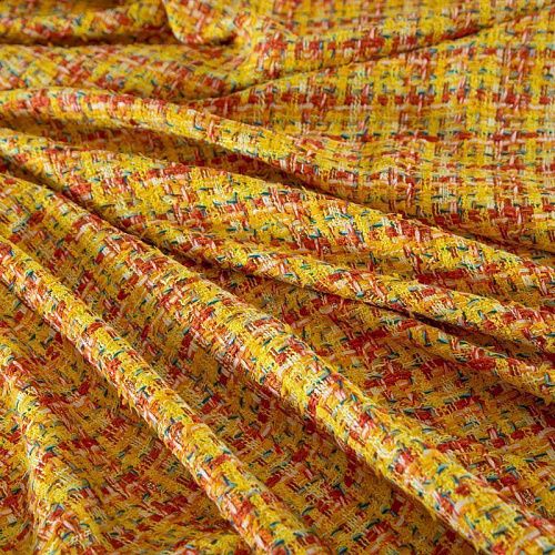 Твид 052-19639 желтый мультиколор