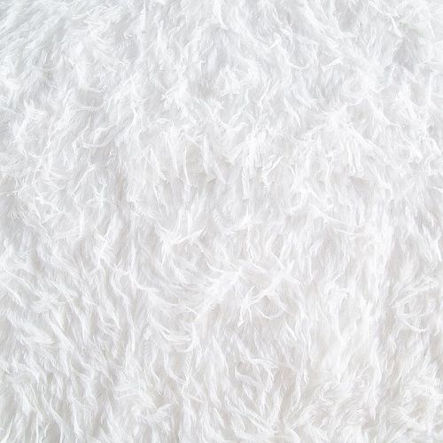 Мех/перо искусственный на трикотажной основе 037-20747 белый