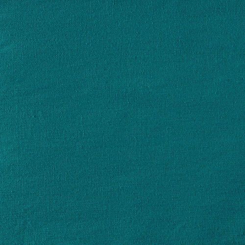 Лен натуральный К33-173 бирюзово-зеленый однотонный