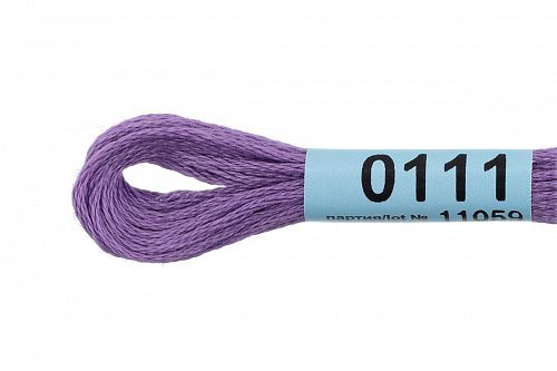 Нитки для вышивания Gamma мулине 8 м 0111 сиреневый