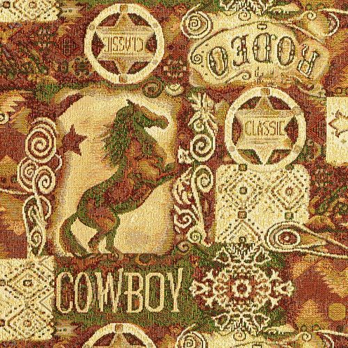 Гобелен гостиный 513-02-33 коричнево-зеленый родео