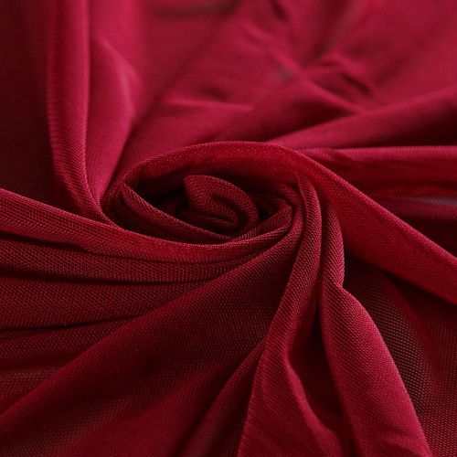 Сетка трикотажная 050-15624 вишевый однотонный