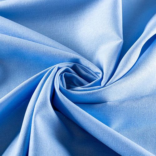 Лен-вискоза 035-00813 небесно-голубой однотонный