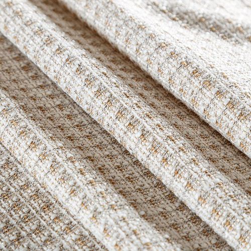 Твид-рогожка 052-04390 бежево-молочный