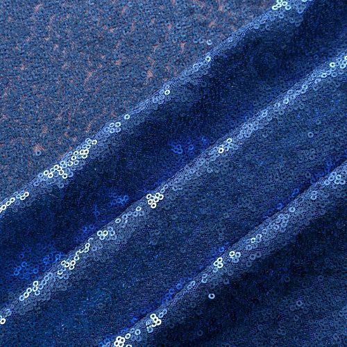 Пайетки на сетке 055-03182 сапфировый однотонный