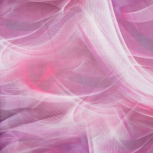 Шифон 068-17465 розово-сиреневый принтованный