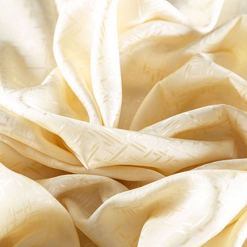 Шелк натуральный К29-207 сливочный жаккардовый