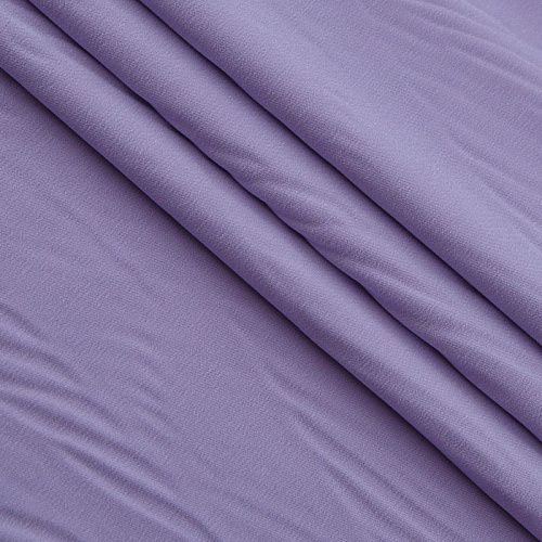 Ткань костюмная стрейч 025-13879 лавандовый однотонный
