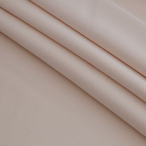 Креп на дублерине 026-17126 кремово-розовый однотонный