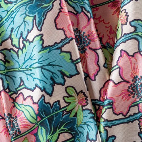 Вискоза 009-00987 светло-бежевый принтованный