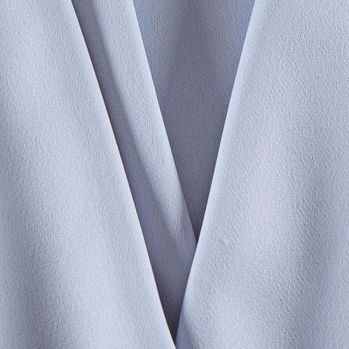 Креп кади 001-12060 разбеленный голубой однотонный