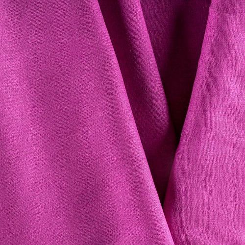 Лен натуральный К33-615 фуксия однотонный
