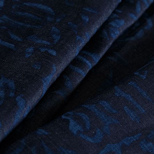 Джинс 015-14721 темно-синий принтованный