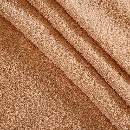 Полотно махровое 007-18361 карамельно-кремовый однотонный