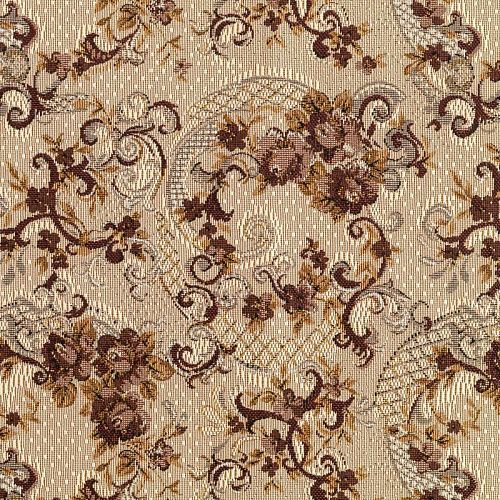 Гобелен гостиный 513-02-58 бежевый цветочная корзина