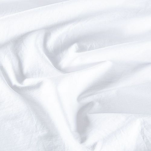 Поплин стрейч 063-18590 белый однотонный