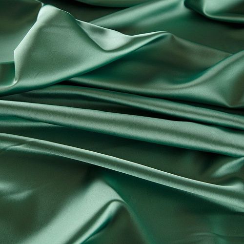 Сатин стрейч Versace 001-16343 хвойный зеленый