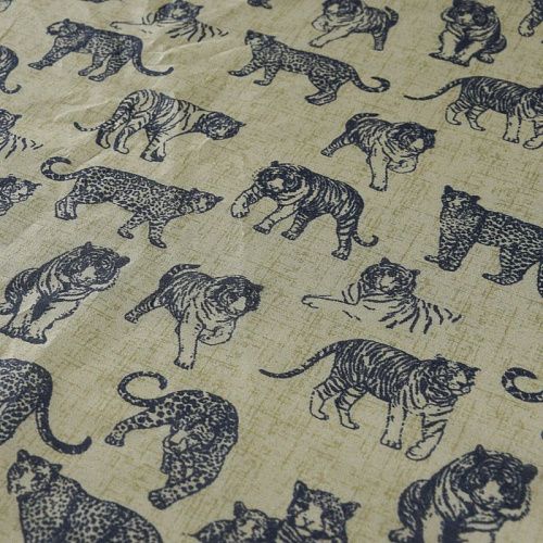 Шелк-батист 003-11939 оливковый принтованный