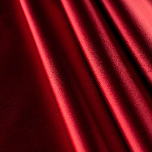 Атлас ватуссо К2-462 вишневый однотонный