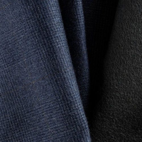 Кашемир 2-х сторонний К32-623 сине-черный принтованный