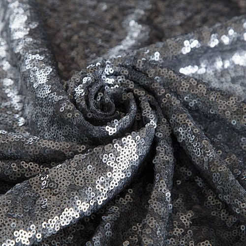 Пайетки на сетке 055-16853 матовое серебро