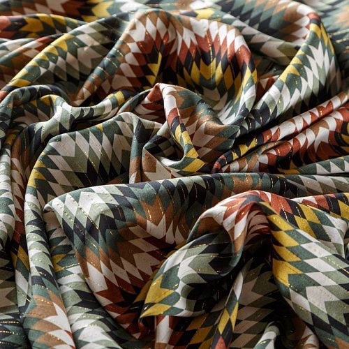 Вискоза с люрексом 009-08551 мультиколор