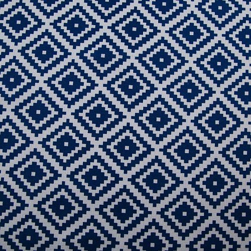 Рогожка 048-13899 синий принтованный