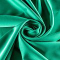 Шелк синтетический стрейч К1-374 зеленый однотонный