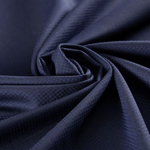 Шерсть костюмная 025-20176 темно-синий жаккардовый