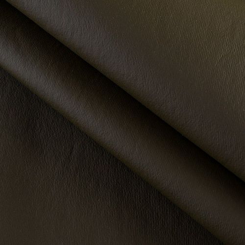 Ткань курточная на меховой основе 033-11914 оливково-коричневый однотонный