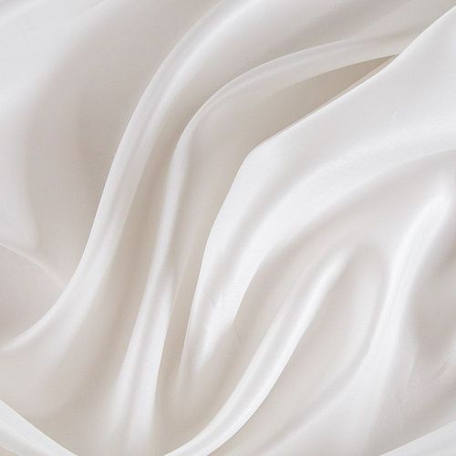 Органза шелковая 039-14968 айвори однотонный