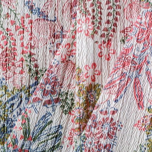 Лайкра 005-05955 молочный принтованный