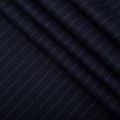 Ткань костюмная Eleventy 025-19323 темно-синий полоска