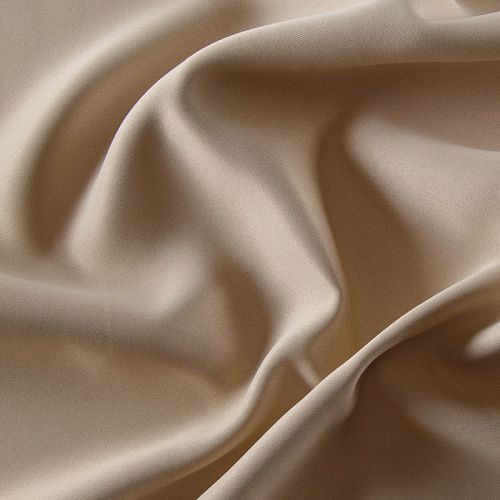 Ткань портьерная L-300 см негорючая блэкаут 10-02-13694 кремовый однотонный