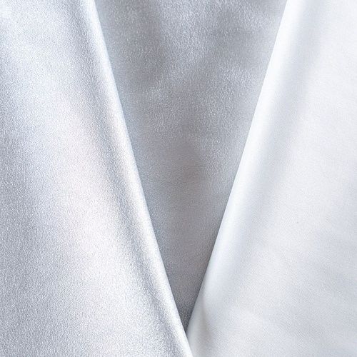 Экокожа стрейч 070-08476 серебристый однотонный