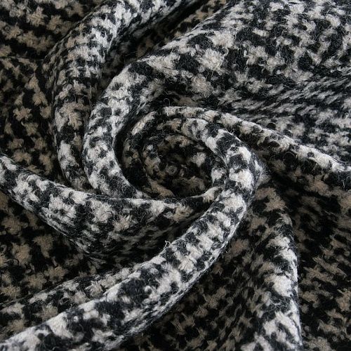 Ткань пальтовая 040-11979 серо-черный