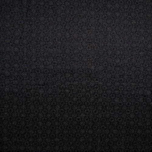 Креп вискозный 026-17063 черный принтованный