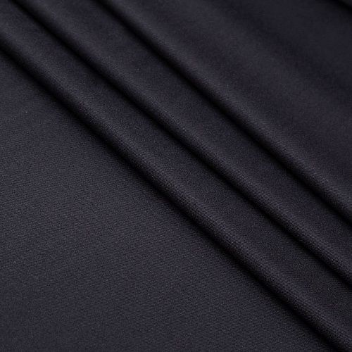 Ткань костюмная стрейч 025-20765 черный однотонный