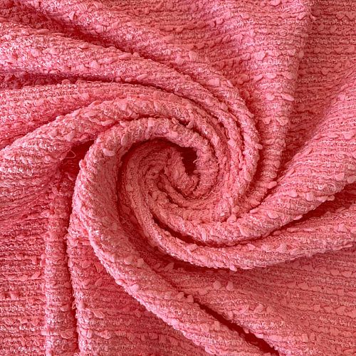 Твид шанель К36-210 розовый щербет однотонный