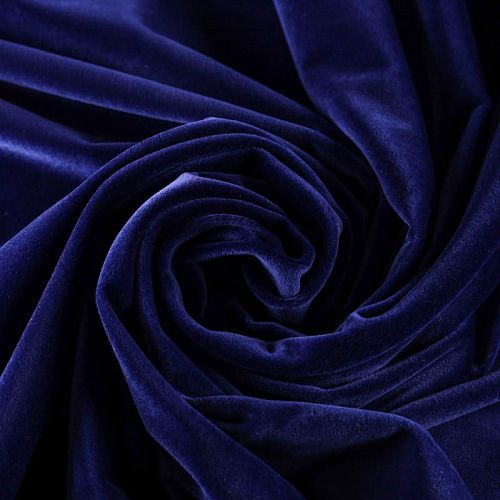 Бархат К26-301 фиолетово-синий однотонный