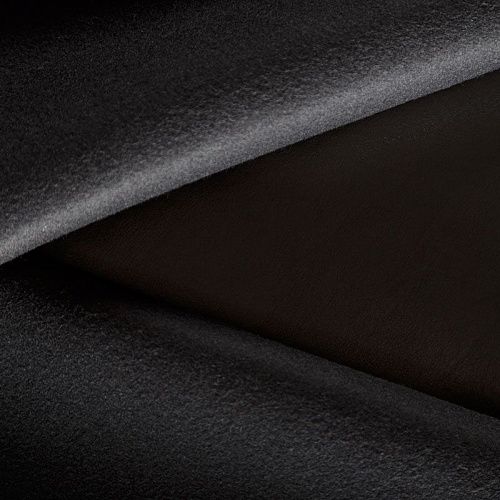 Экокожа на флисе 070-06672 черный однотонный